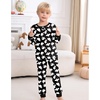 image:imageSWOMOG Girls Pajama Set Short Sleeve Tops amp Ruffled Shorts with Pocket 2 Piece Summer Pajamas for Kids Size 615Black Ghost