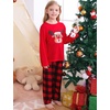 image:imageSWOMOG Girls Pajama Set Short Sleeve Tops amp Ruffled Shorts with Pocket 2 Piece Summer Pajamas for Kids Size 615Red Plaid Deer