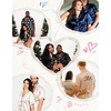 image:imageSWOMOG Matching Pajamas for Couples Satin Short Sleeve Sleepwear WomenMen Silk Soft Button Down Nightwear 2 Pcs LoungewearNavy Blue