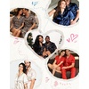 image:imageSWOMOG Matching Pajamas for Couples Satin Short Sleeve Sleepwear WomenMen Silk Soft Button Down Nightwear 2 Pcs LoungewearRed