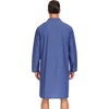 image:imageSWOMOG Mens Nightshirt 100 Cotton Long Sleeve Sleep Shirt Button Down Nightgown Soft Sleepwear Comfy Nightwear SXXXLLight Blue White Stripes