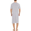 image:imageSWOMOG Mens Nightshirt Short Sleeve Nightgown Soft Loose Sleepwear Lightweight Nightwear Comfy Henley Sleep Shirt SXXLGrey