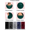 image:imageSWOMOG Mens Pajamas Set Summer Sleepwear Short Sleeve Pjs Set Soft 2 Piece Lounge Set Comfy Loungewear with PocketsDeep Green