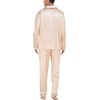 image:imageSWOMOG Mens Silk Satin Pajamas Set Long Sleeve Sleepwear ButtonDown Pj Twopiece Loungewear with Long Pants SXXLChampagne
