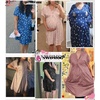 image:imageSWOMOG Nursing Nightgown 3 in 1 Labor and Delivery Hospital Gown Maternity Dress Short Sleeve Birthing Robe for BreastfeedingBlack Star