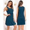 image:imageSWOMOG Women Maternity Nursing Gown and 34 Sleeve Robe Set Labor Delivery Nightgown Breastfeeding Hospital BathrobeOxford Blue