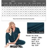 image:imageSWOMOG Women Pajama Sets TwoPiece Nightwear Short Sleeve Sleepwear Button Down Pj Lounge Sets with Long PantsDark Blue