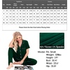 image:imageSWOMOG Women Pajama Sets TwoPiece Nightwear Short Sleeve Sleepwear Button Down Pj Lounge Sets with Long PantsGreen