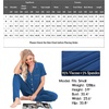 image:imageSWOMOG Women Pajama Sets TwoPiece Nightwear Short Sleeve Sleepwear Button Down Pj Lounge Sets with Long PantsRoyal Blue