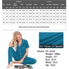image:imageSWOMOG Women Pajama Sets TwoPiece Nightwear Short Sleeve Sleepwear Button Down Pj Lounge Sets with Long PantsTurquoise