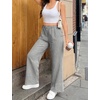 image:imageSWOMOG Womens 100 Cotton Pajama Pants Lightweight Gingham Lounge Bottoms Casual Wide Leg PJ Pants with PocketsBlack White Stripes