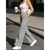 image:imageSWOMOG Womens 100 Cotton Pajama Pants Lightweight Gingham Lounge Bottoms Casual Wide Leg PJ Pants with PocketsBlack White Stripes
