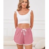 image:imageSWOMOG Womens Pajama Shorts Elastic Waist Sleep Shorts Women Comfy Lounge Pants Soft Pj Shorts with Pockets SXXL