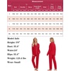 image:imageSWOMOG Womens Pajamas Set Long Sleeve Sleepwear Button Down Nightwear Soft Cotton Pj Lounge SetsRed