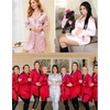 image:imageSWOMOG Womens Satin Sleep Shirt Long Sleeve Sleepwear Silk Nightshirt Button Down Pajama TopChampagne