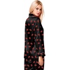 image:imageSWOMOG Womens Silk Satin Pajamas Set Long Sleeve Button Down Sleepwear 2 Piece Lounge Set Pj Set XS3XLBlack Kiss