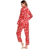image:imageSWOMOG Womens Silk Satin Pajamas Set Long Sleeve Button Down Sleepwear 2 Piece Lounge Set Pj Set XS3XLChristmas Gift Red