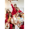 image:imageSWOMOG Womens Silk Satin Pajamas Set Long Sleeve Button Down Sleepwear 2 Piece Lounge Set Pj Set XS3XLChristmas Red