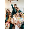 image:imageSWOMOG Womens Silk Satin Pajamas Set Long Sleeve Button Down Sleepwear 2 Piece Lounge Set Pj Set XS3XLDeep Green