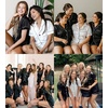 image:imageSWOMOG Womens Silk Satin Pajamas Set Short Sleeve Sleepwear Button Down Top and Shorts Loungewear 2 Piece Pjs Set XS3XLBlack