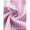 image:imageSWOMOG 100 Cotton Pajama Set for Women 2 PCS Long Sleeve Plaid Pjs Set Button Down Sleepwear with PantsPink Stripe