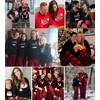 image:imageSWOMOG Couple Matching Pajamas Set Christmas Pajamas Long Sleeve Button Down Pj Set Festival Party Xmas SleepwearBlack Christmas Tree