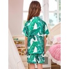 image:imageSWOMOG Couple Matching Pajamas Sets Women amp Men Button Down Silk Pjs Men Short Sleeve Soft Lounge Sets 2 Pcs LoungewearWhite Leaves