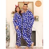 image:imageSWOMOG Couples Pajamas Sets Silk Satin Long Sleeve Sleepwear Button Down Loungewear Pjs Set Classic Pajama SXXLPolar Bear