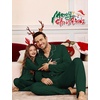 image:imageSWOMOG Family Christmas Pajamas Set Party Holiday Sleepwear Long Sleeve ButtonDown Loungewear SetGreen