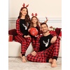 image:imageSWOMOG Family Christmas Pjs Matching Sets Christmas Pajamas for Family Xmas Jammies Set Christmas Holiday SleepwearChristmas Deer Head