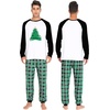 image:imageSWOMOG Family Christmas Pjs Matching Sets Christmas Pajamas for Family Xmas Jammies Set Christmas Holiday SleepwearGreen Christmas Tree