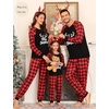 image:imageSWOMOG Family Christmas Pjs Matching Sets Christmas Pajamas for Family Xmas Jammies Set Christmas Holiday SleepwearMerry Chrismas
