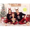 image:imageSWOMOG Family Christmas Pjs Matching Sets Christmas Pajamas for Family Xmas Jammies Set Christmas Holiday SleepwearRed Black Print