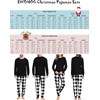 image:imageSWOMOG Family Christmas Pjs Matching Sets Christmas Pajamas for Family Xmas Jammies Set Christmas Holiday SleepwearWhite Black Plaid