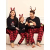 image:imageSWOMOG Family Christmas Pjs Matching Sets Christmas Pajamas for Family Xmas Jammies Set Christmas Holiday SleepwearZ  Red Santa Clauspullover