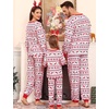 image:imageSWOMOG Family Matching Christmas Pajama Sets UltraSoft PJs Sets Long Sleeve Pull Over SleepwearPull Over Flower Deer