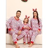 image:imageSWOMOG Family Matching Christmas Pajama Sets UltraSoft PJs Sets Long Sleeve Pull Over SleepwearPull Over Flower Deer