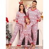 image:imageSWOMOG Family Matching Christmas Pajama Sets UltraSoft PJs Sets Long Sleeve Pull Over SleepwearPull Over Flower Deer