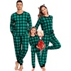 image:imageSWOMOG Family Matching Christmas Pajama Sets UltraSoft PJs Sets Long Sleeve Pull Over SleepwearPull Over Green Plaid