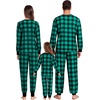 image:imageSWOMOG Family Matching Christmas Pajama Sets UltraSoft PJs Sets Long Sleeve Pull Over SleepwearPull Over Green Plaid