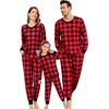 image:imageSWOMOG Family Matching Christmas Pajama Sets UltraSoft PJs Sets Long Sleeve Pull Over SleepwearPull Over Red Plaid