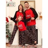 image:imageSWOMOG Family Matching Christmas Pajamas Sets MenWomen Plaid Pants Loungewear and Printed Long Sleeve PjsAcandy Cane