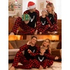 image:imageSWOMOG Family Matching Christmas Pajamas Sets MenWomen Plaid Pants Loungewear and Printed Long Sleeve PjsAchristmas Classical Deers