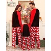 image:imageSWOMOG Family Matching Christmas Pajamas Sets MenWomen Plaid Pants Loungewear and Printed Long Sleeve PjsAsanta Squad