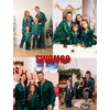 image:imageSWOMOG Family Matching Pajamas Set Satin Long Sleeve Button Down 2 PCS Pjs Pajama Top amp Pants Holiday Sleepwear SetDeep Green