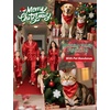 image:imageSWOMOG Family Matching Pajamas Set Silk Satin Button Down Sleepwear Long Sleeve Nightwear 2 Pcs Pj Set SXXLRed
