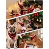image:imageSWOMOG Family Matching Pajamas Set Silk Satin Button Down Sleepwear Long Sleeve Nightwear 2 Pcs Pj Set SXXLRed With Black Grid