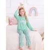 image:imageSWOMOG Girls Comfy Pajama Pants UltraSoft Long Lounge Pj Bottoms with Pockets for Lounge SleepoversBlue Daisy