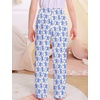 image:imageSWOMOG Girls Comfy Pajama Pants UltraSoft Long Lounge Pj Bottoms with Pockets for Lounge SleepoversBlue Money