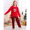image:imageSWOMOG Girls Comfy Pajama Pants UltraSoft Long Lounge Pj Bottoms with Pockets for Lounge SleepoversRed Plaid